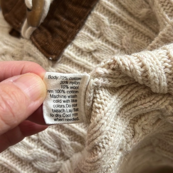 EGG New York Cable Knit Hooded Sweater Size 5 - Picture 13 of 16